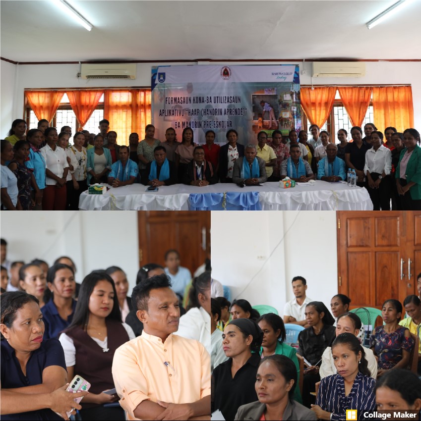 MINISTÉRIU EDUKASAUN FASILITA FORMASAUN KONA-BA UTILIZASAUN APLIKATIVU HAAP (HANORIN APRENDE) BA MANORIN PRE-ESKOLÁR IHA LIQUIÇÁ