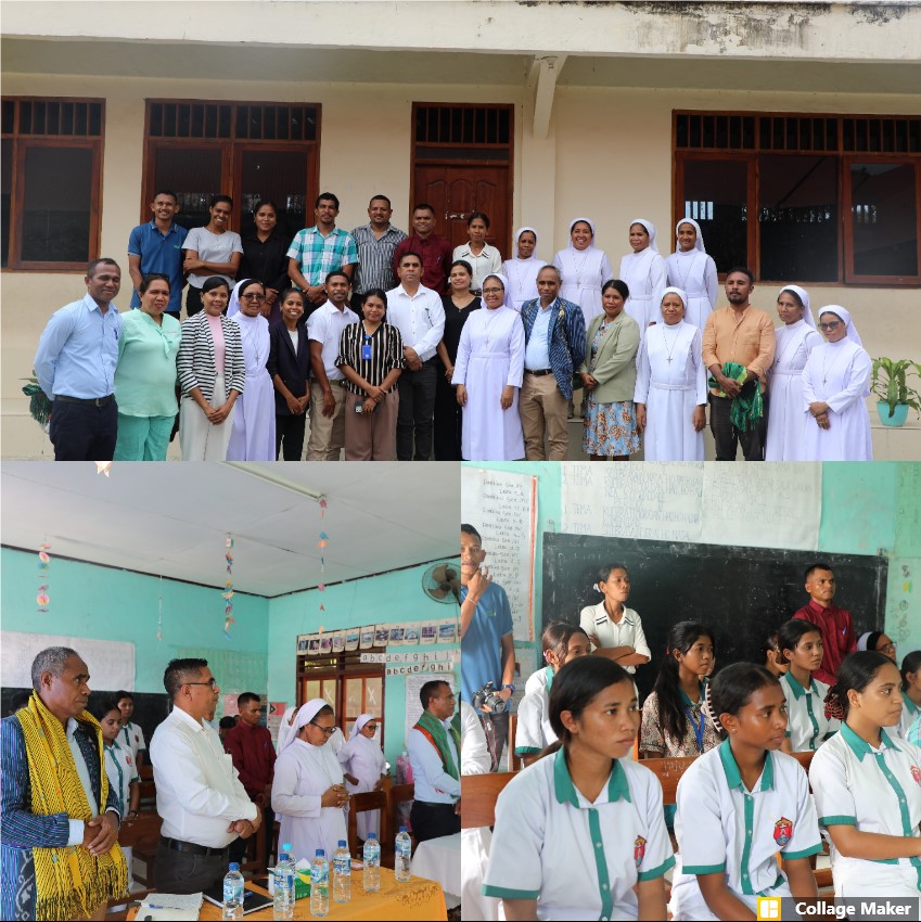 MINISTRU EDUKASAUN INTERINU HALO VIZITA KORTEZIA BA ESKOLA ESTV HENRICUS LEVEN RIO DE JANEIRO, IHA BAIRRU PITÉ, DÍLI